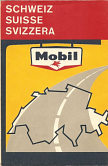 1960 Mobil map of Switzerland