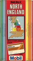 1986 Mobil/Servicecard map of North England