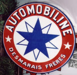 1930s Automobiline (Azur) enamel sign