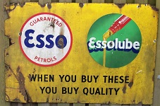 Esso/Essolube sign at the Lakeland Motor Museum