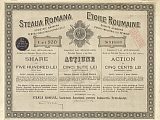 Steaua Romana share certificate from 1923