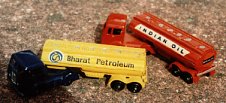 Indian toy tankers based on 1950s British moulds