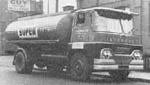 1966 photo of a Guy Warrior tanker in Isherwoods colours