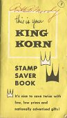King Korn trading stamp saver booklet