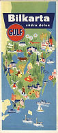 1959 Gulf map of South Sweden