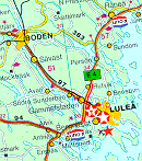 detail from 1995 Uno-X map of Sweden
