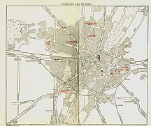 ca1930 Shell map of Muenchen