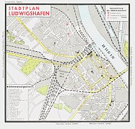 1935 Shell map of Ludwigshafen
