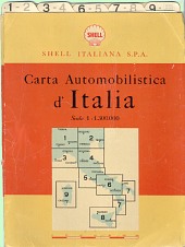 ca1950 Shell card map set of Italy