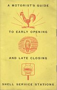 1959 Motorist's Guide to Early Opening and Late Closing Shell Service Stations