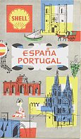 1962 Shell map of Spain/Portugal