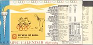 Olympic Calendar 1896-1964 from Shell