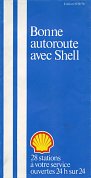 1978-79 Shell leaflet showing autoroute station locations