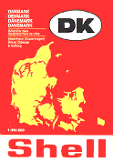 1986 Shell map of Denmark