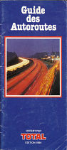 1984 Total strip map booklet of French autoroutes