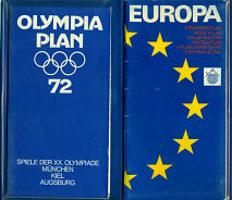 Content of 1972 Elf branded Olympic map wallet