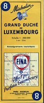 1958 Fina map of Luxembourg