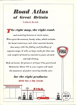 Frontispiece from 1960 Fina motoring atlas of Great Britain