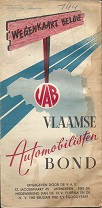 1954 VAB/Purfina/Goodyear map of Belgium